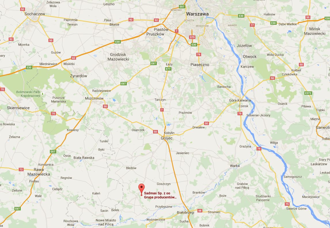 Mapa lokalizacji SADMAX